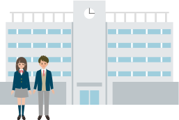 高等学校のイラスト